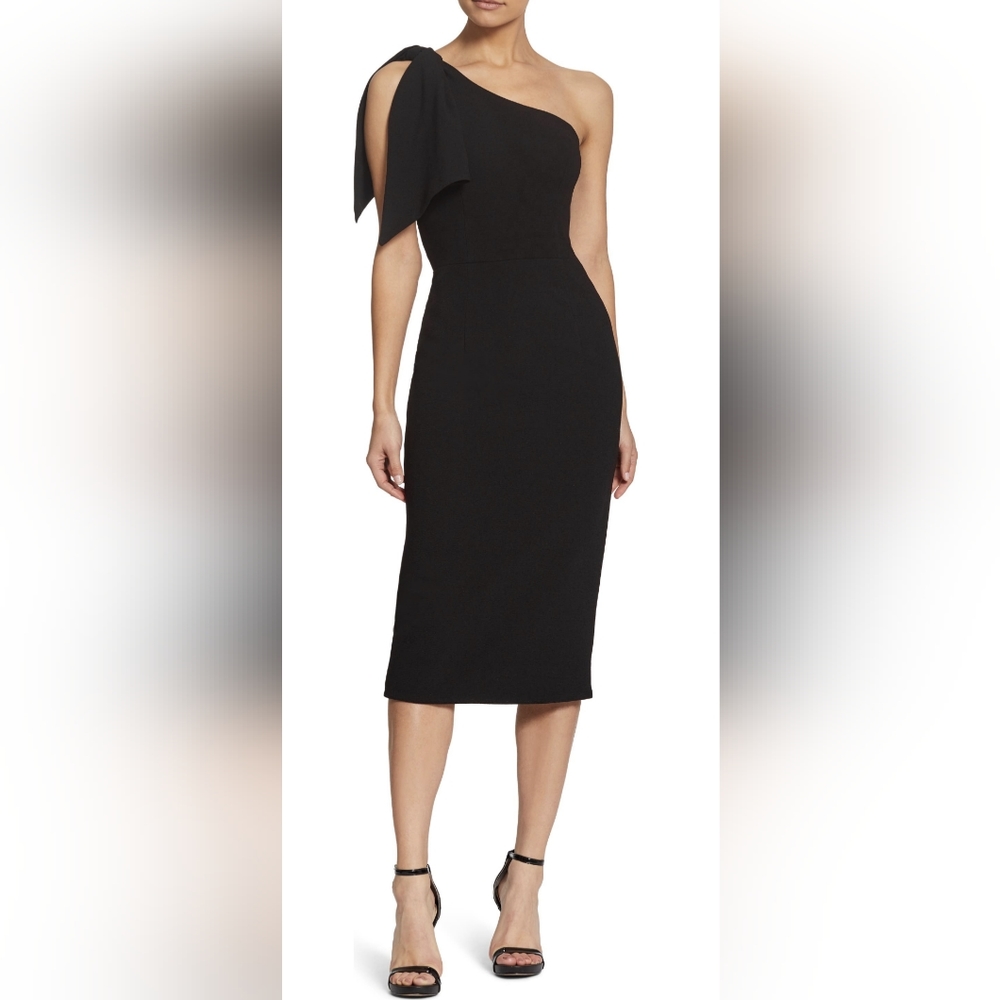 Bare Shoulder Body Con Dress